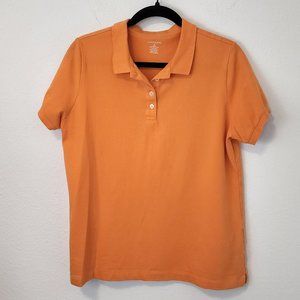 Lands' End Polo Womens Medium (10/12) Short Sleeve